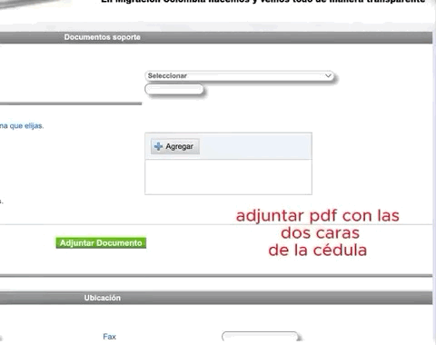 guía interactiva para sacar código SIRE