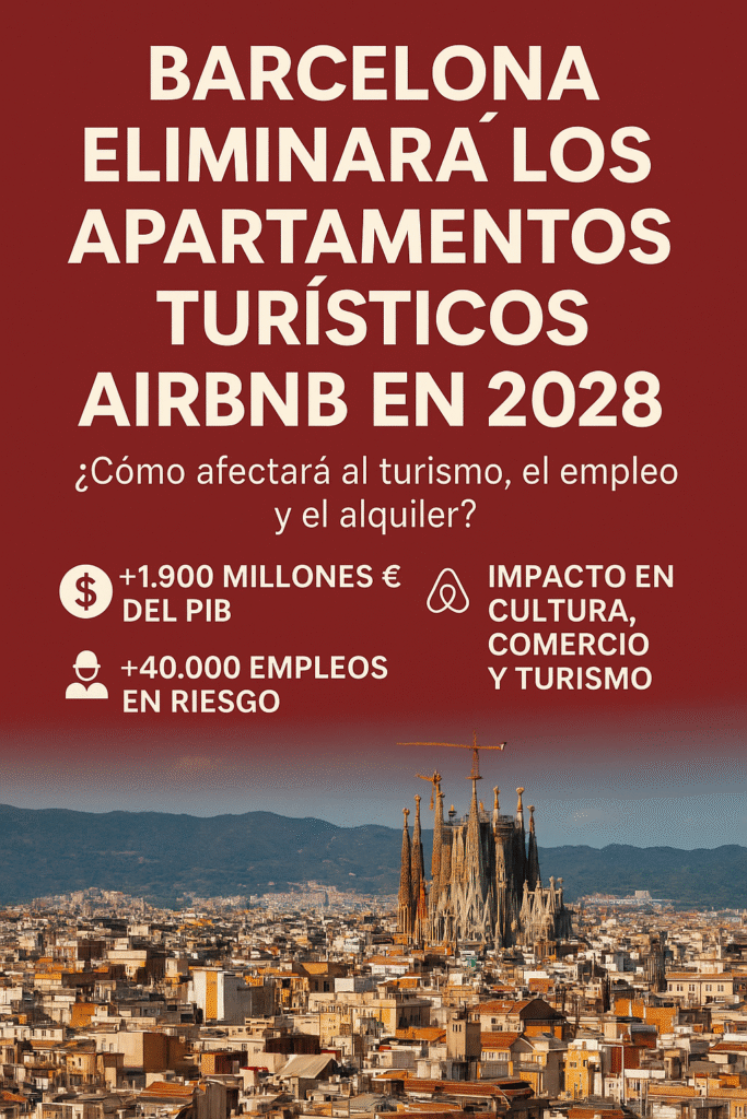 Barcelona eliminará los apartamentos turísticos Airbnb en 2028: ¿cómo afectará al turismo, el empleo y el alquiler?